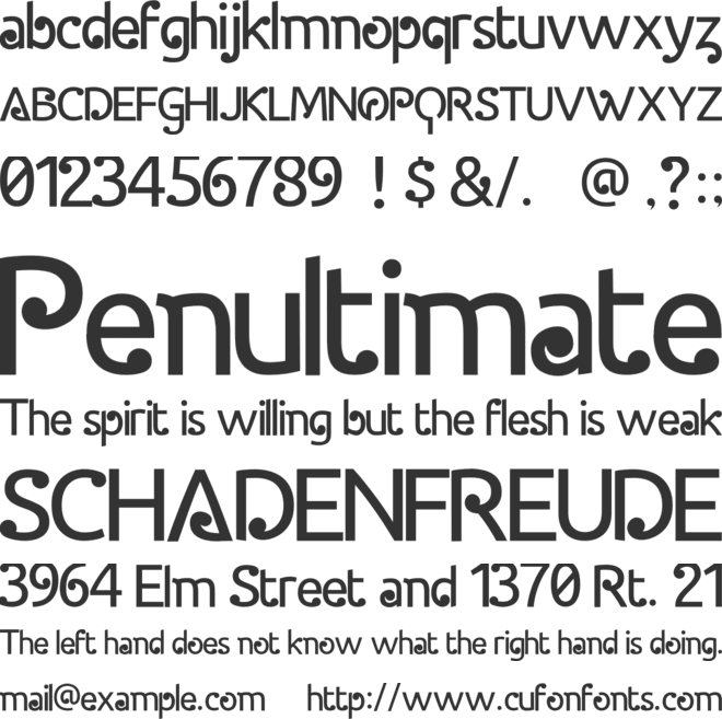 Halida Sans font preview