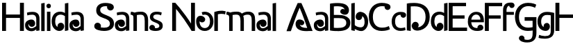 Halida Sans Normal font