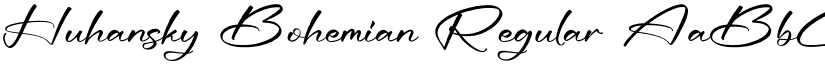 Huhansky Bohemian Regular font