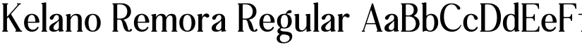 Kelano Remora Regular font
