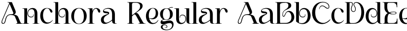 Anchora Regular font