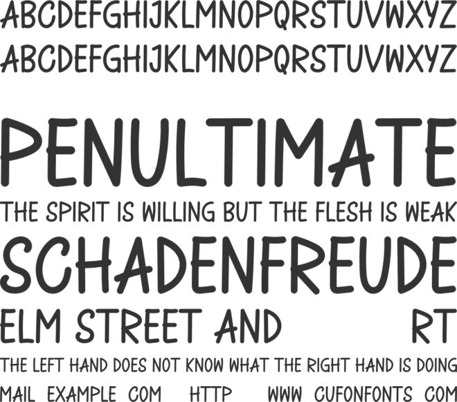 Hamsuke font preview