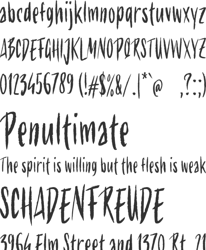 g Gorla font preview