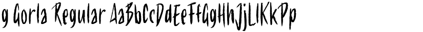 g Gorla font download