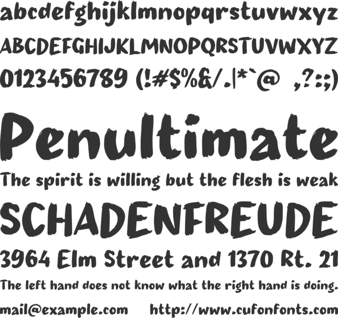 g Gelap font preview