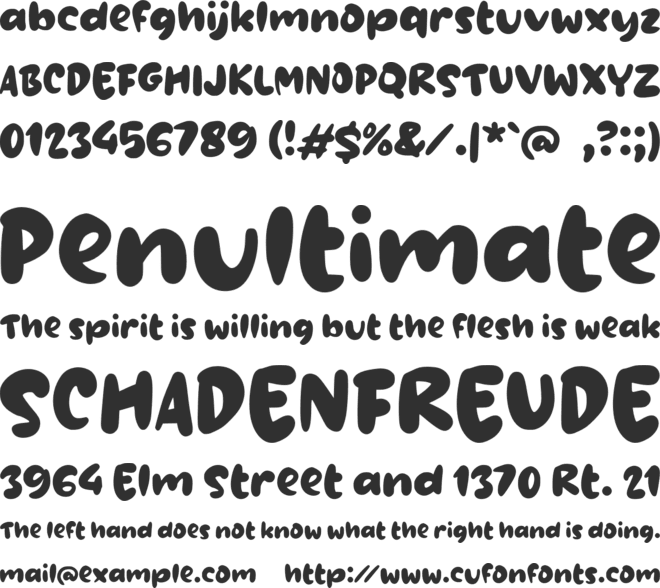g Gombal font preview