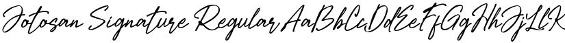 Jotosan Signature Regular font