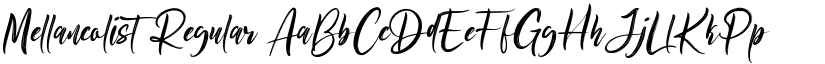 Mellancolist Regular font