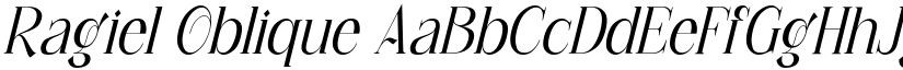 Ragiel Oblique font
