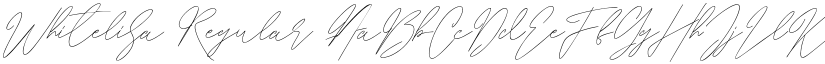 Whitelisa Regular font
