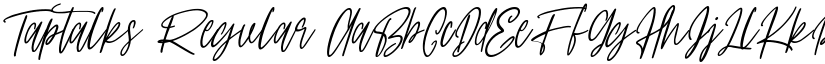 Taptalks Regular font