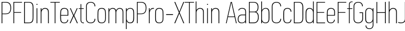 PF Din Text Comp Pro X Thin font download