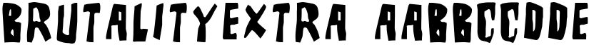 BrutalityExtra font