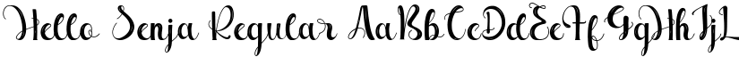 Hello Senja Regular font