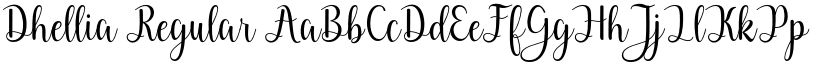 Dhellia Regular font