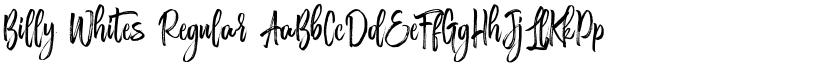 Billy Whites font download