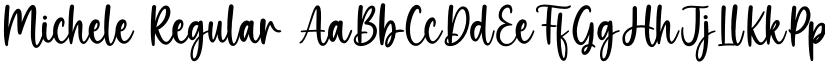 Michele Regular font