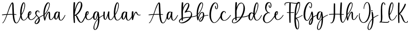 Alesha Regular font