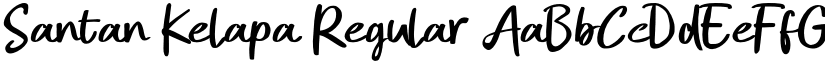 Santan Kelapa Regular font