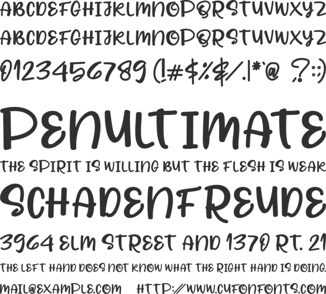 BEEWELL font preview