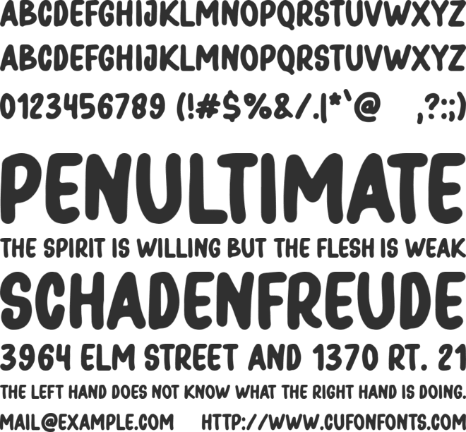 Pomerania font preview