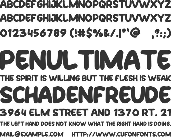 Siberian Husky font preview