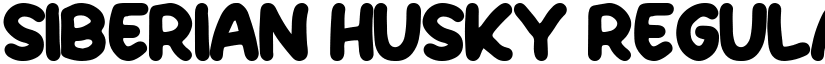 Siberian Husky Regular font