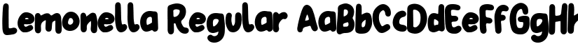 Lemonella Regular font
