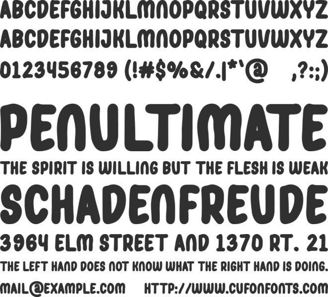 Genoise font preview