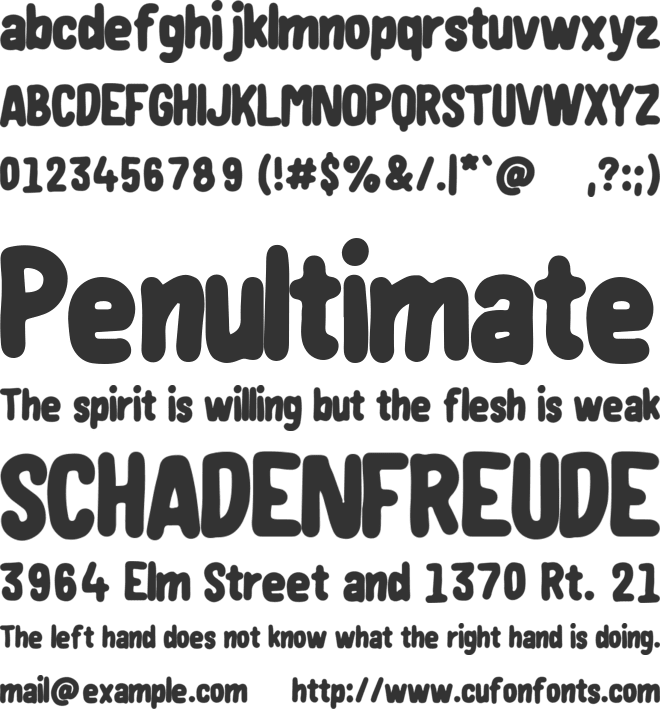 Nektarine font preview