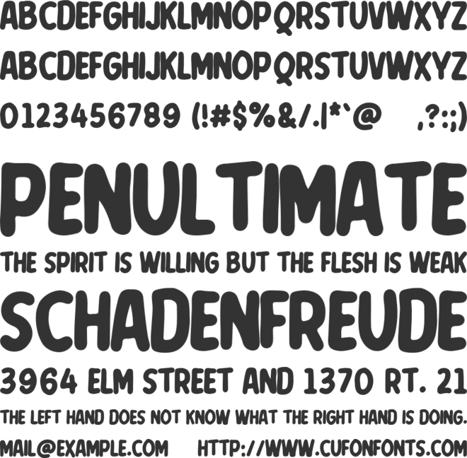 Apple Pie font preview