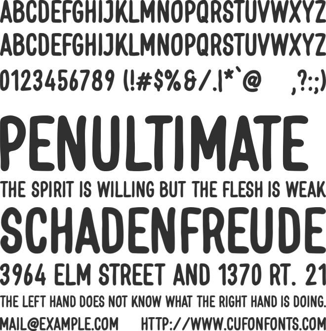 Cherry Pie font preview