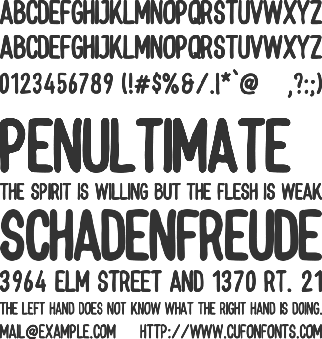 Cherry Pie font preview