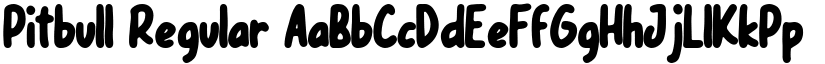 Pitbull Regular font