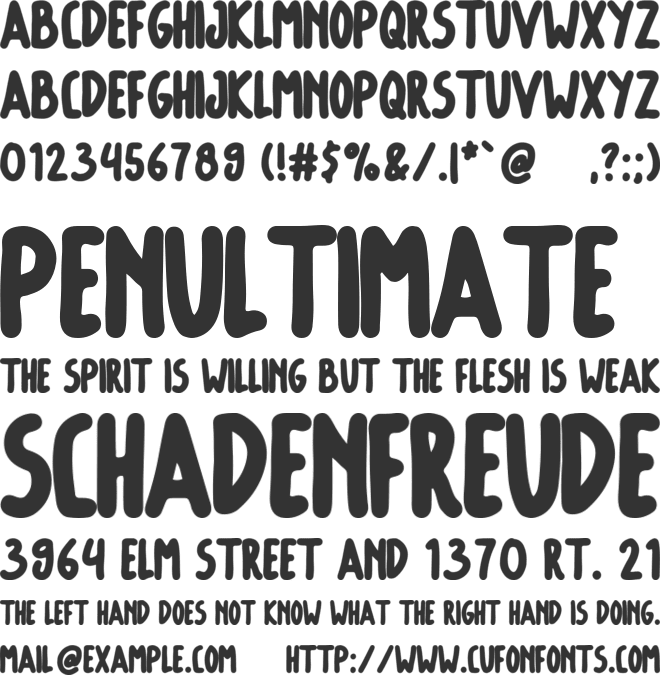 Monkey Pie font preview