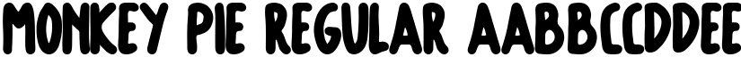 Monkey Pie Regular font
