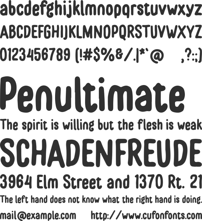 Pearch font preview