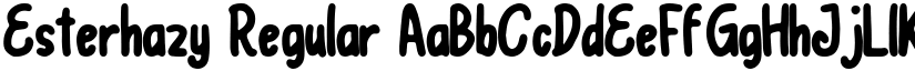 Esterhazy Regular font