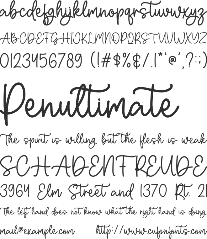 Camping Time font preview