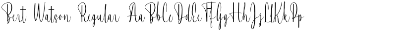 Bert Watson font download
