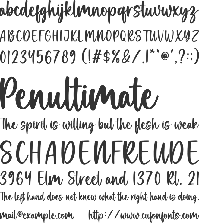 Maple Dream font preview