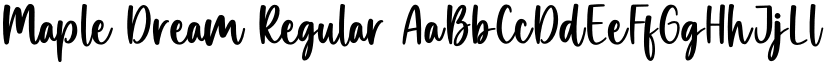 Maple Dream Regular font