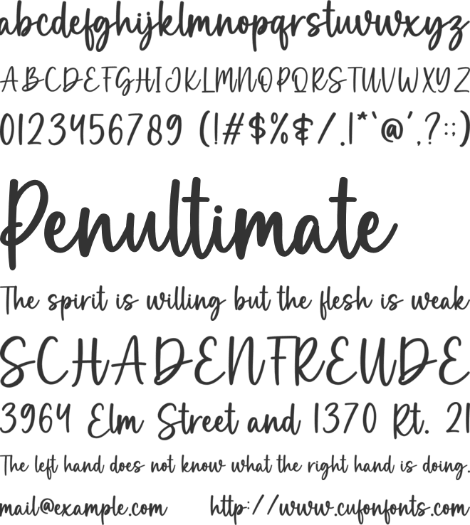 Magic Winter font preview