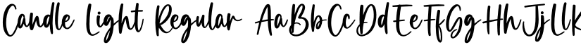 Candle Light Regular font