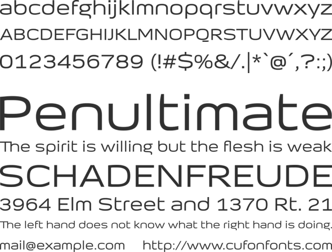 iProton font preview