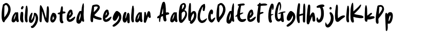 DailyNoted Regular font
