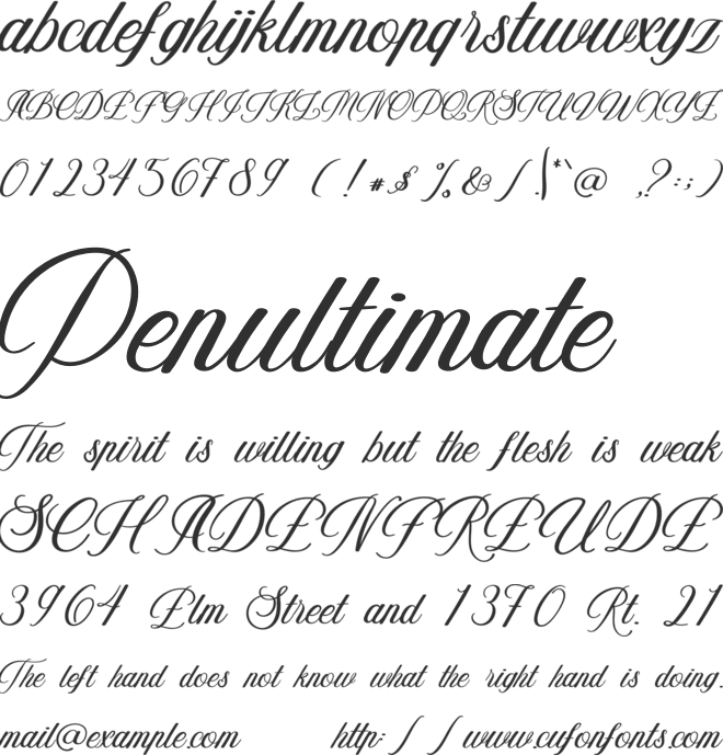 Simply font preview