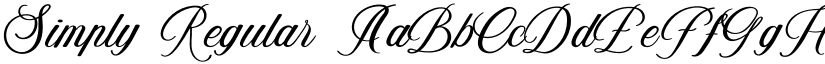 Simply Regular font