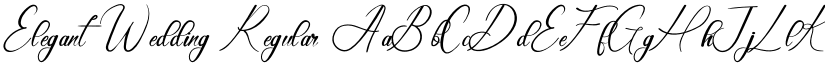 Elegant Wedding Regular font