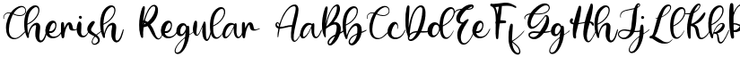 Cherish Regular font